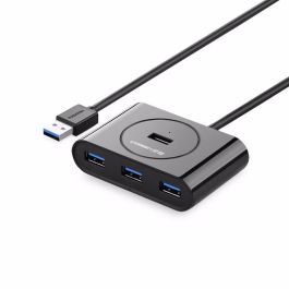 UGREEN Hub USB 3.0 de 4 Puertos Negro, Adaptador Multi USB para PC/Portátil/Mac, Compatible con Windows/Mac OS/Chrome OS, Cable 1m Precio: 32.49999984. SKU: B1ELFXRRB5