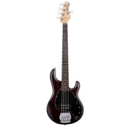 Sterling Bajo Eléctrico Stingray Ray5 M/R - Walnut Satin. Con preamplificador activo 9v y pastillas de bajo ruido. Sonido icónico StingRay.