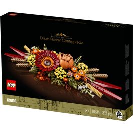 LEGO 10314 Icons Centro de Flores Secas, Juego de Construcción para Adultos, 812 Piezas de Plástico, Edades 18+