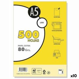 Papel Pacsa EXTRA Blanco A5 500 Hojas (10 Unidades) Papel Pacsa EXTRA Blanco A5 500 Hojas (10 Unidades)
