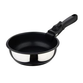 Set 3 sartenes (ø18x6cm/20x6cm/ø24x6,5cm) acero inoxidable click & cook bergner