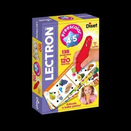 Diset Lectron Lápiz con Luz y Sonidos Prescolar 4-5 Años. 138 Preguntas en 120 Láminas. Juego Educativo Electrónico en Español