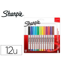 Sharpie Rotulador Permanente Punta Ultrafina C-Surtidos Blíster 12 Ud