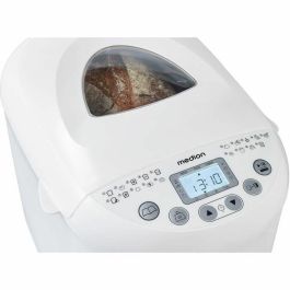 Medion 50073723 Máquina de hacer pan 550 W, 19 programas, con Hublot, Blanco