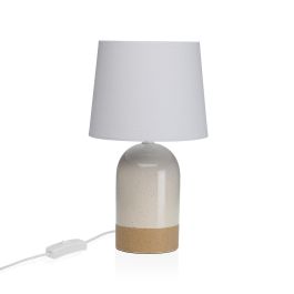 Lámpara de mesa Versa Duo Blanco Lino Cerámica 40 W 18 x 32,5 cm Precio: 20.59000009. SKU: B1E7S43GGN