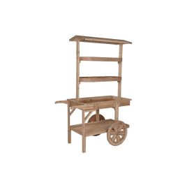 DKD Home Decor Expositor Shabby Natural de Abeto y MDF 53 x 167 x 108 cm Desmontable