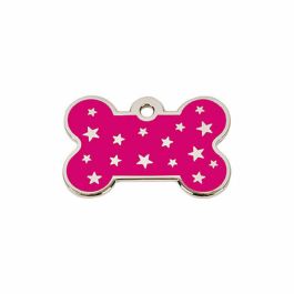 Placa identificativa para collar Imarc PetScribe Passion Rosa Plata