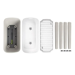 Elho 6719308040300 Huerto de Pie Noa - Gris - L 79 x B 39 x H 94 cm - Cultivo y Cosecha - 100% Reciclado