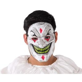 Máscara Payaso Pvc Blanca 21,5x16 cm Con Detalles Tenebrosos para Halloween y Fiestas Temáticas Precio: 1.49999949. SKU: B1G29LRFLW