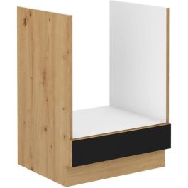 CUISINIER MODENAFOUR60D Mueble bajo para horno MODENA de 60 cm, roble artesanal y negro mate