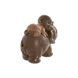 Figura Oriental DKD Home Decor Coral Lima 6 x 12.5 x 13 cm (3 Unidades)