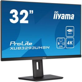 Monitor Iiyama 32" XUB3293UHSN-B5, Ips, 60Hz, 4 Ms, Hdmi, Usb, Usb-C, Displayport, Alt, Reg Alt, Giro, Incl Monitor Iiyama 32" XUB3293UHSN-B5, Ips, 60Hz, 4 Ms, Hdmi, Usb, Usb-C, Displayport, Alt, Reg Alt, Giro, Incl