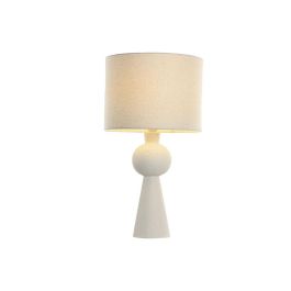 DKD Home Decor Lámpara de Sobremesa Urban Crudo de Cerámica/Poliéster, 33x61x33 cm, Incluye Bombilla E27