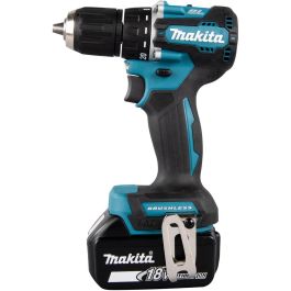 Makita DDF487RFE3 Atornillador Taladro Inalámbrico 18V con Batería de Litio, Par de 40Nm, 1700 RPM y Cargador