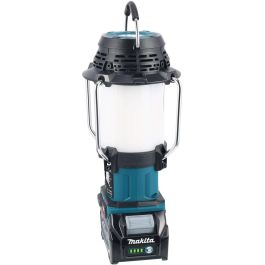 Makita MR009GZ Radio con Linterna de Batería 40V, LED, 300 lúmenes, Ion de Litio, Negro/Azul/Blanco