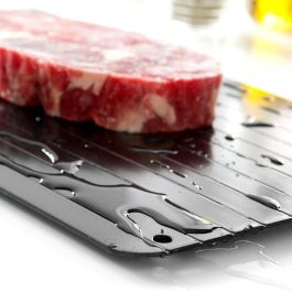 Innovagoods Placa de Descongelación Rápida de Alimentos. Superconductividad Térmica para Carne y Pescado, 35x20.5cm