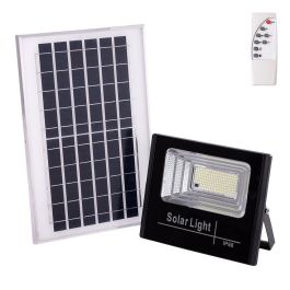 Proyector LED Solar 65W 4000K Panel 6V/8W Batería 3.2V/5000mAh Control Remoto HO-SOLARFL-65W-01-W