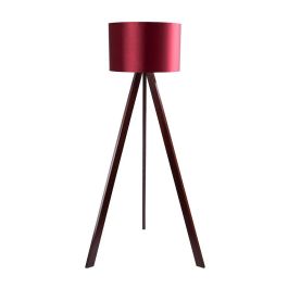 Lámpara de Suelo "Giza" OPV-780SGN1420 Trípode Madera Pantalla Tela Casquillo E27