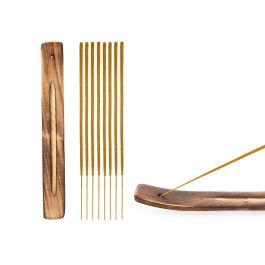 Set 50 Barras Incienso Vainilla con Soporte de Madera - Acorde 12x29.5x2 cm (24 Unidades) Set 50 Barras Incienso Vainilla con Soporte de Madera - Acorde 12x29.5x2 cm (24 Unidades)