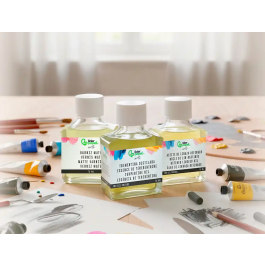 Liderpapel Barniz Acabado Mate para Pintura Bote 75 ml, Protección Profesional para Obras de Arte