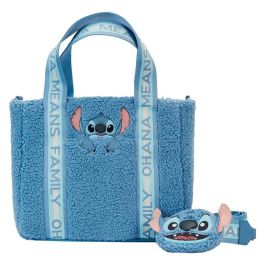 Loungefly Bolso Tote Disney Stitch Peluche con Monedero, Piel Vegana, Sherpa, Herrajes Metálicos Plateados Precio: 68.88999964. SKU: B1EXNYLC2Q
