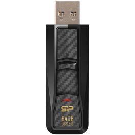 STICK Silicon Power USB-Stick 64GB USB3.0 B50 Black