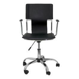 Piqueras Y Crespo Silla Bogarra Giratoria Brazos-F Chasis Cromado Tapizado Similpiel Negro Piqueras Y Crespo Silla Bogarra Giratoria Brazos-F Chasis Cromado Tapizado Similpiel Negro