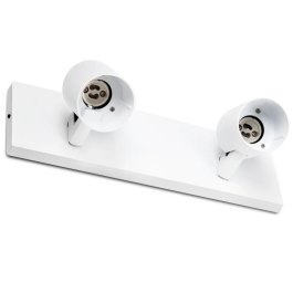 Lumiastra Aplique de Pared Orientable 2xGU10 Blanco Aluminio Interior Tiendas Hogar