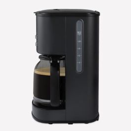 Cafetera programable - HKoeNIG - MG32 - 1,5 L (12 tazas) - 1000 W - Pantalla LCD - Mantener caliente - Negra y acero inoxidable