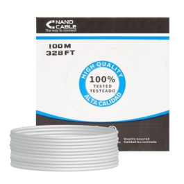 Nano Cable 10.20.0502 Bobina Cable de Red UTP Cat.6 AWG24 Cobre 100m Gris Precio: 51.89000058. SKU: S0215120