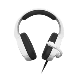 KROM Auriculares Gaming Alámbrico Diadema Kopa PRO Blanco Micrófono Omnidireccional Sonido Estéreo 50mm Compatibilidad Multiplataforma