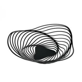 Alessi ACO01 B Trinity Centro de Mesa Acero y Resina Negro Alessi ACO01 B Trinity Centro de Mesa Acero y Resina Negro