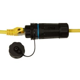 LOGON PROFESSIONAL TWPGLAND84 Acoplador Pasamuros Cat6A RJ45 Exterior Industrial IP68 Impermeable Blindado con Prensaestopas