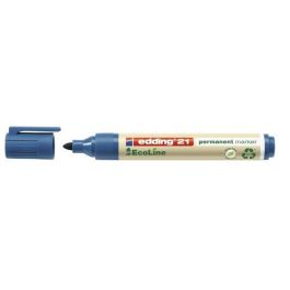 Edding Rotulador permanente Ecoline 21 azul, punta redonda 1,5-3 mm, 90% reciclado, secado rápido y recargable Precio: 11.49999972. SKU: B173SX9GM3