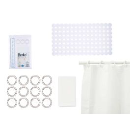 Set Baño Cortina Peva Y Alfombra Ducha Blanco Berilo 28X42CM (12 Unidades) Precio: 104.49999956. SKU: B1BNEBAFVX