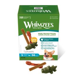 Comida húmeda Whimzees Daily Dental Treats 56 Unidades
