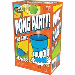 Goliath Juego de Mesa Pong Party con Vasos Especiales para Disparar Pelotas de Ping Pong, +8 Años