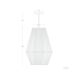 Lámpara Colgante Cuerda Evansville Natural Interior [SKD-P80029]