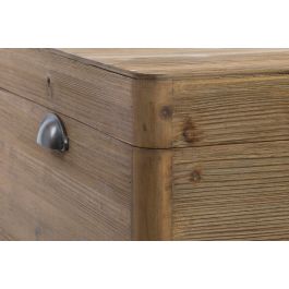 DKD Home Decor Mesita Auxiliar Soho Loft Madera Metal 51 x 74 x 49 cm