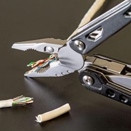 True Handy one Multiherramienta 18 en 1 de Bolsillo con Navaja de Acero Inoxidable y Aluminio con Accesorios Incluidos