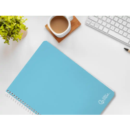 Liderpapel Cuaderno Espiral A4 Witty Tapa Dura 80 Hojas 90gr Cuadro 8mm con Margen Colores Surtidos