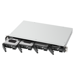 QNAP TS-433eU NAS Bastidor (1U) Cortex-A55 4 GB RAM 0 TB Almacenamiento Negro