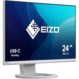 EIZO EV2480-WT Monitor 23.8" (60.5cm) 16:9 con USB-C, HDMI, DisplayPort y DVI - Blanco