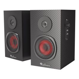Genesis Altavoces estéreo 2.0 Helium 200 NCS-1305, 20W RMS, diseño carbono/acero/rojo