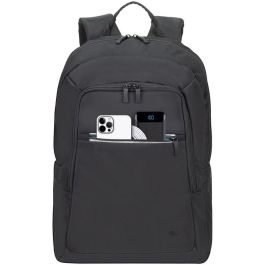 Rivacase 7561 Mochila Alpendorf Eco para Portátil 16" (40,6 cm) Negra, Poliéster RPET Urbano, con Compartimento