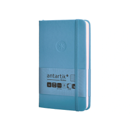 Antartik Cuaderno A6 Tapa Dura Hojas Cuadriculadas Azul Claro 100 Hojas 80gr FSC