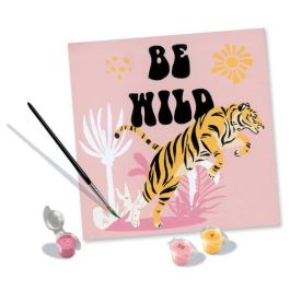 Ravensburger RAV4005556236657 CreArt 20x20cm Kit para Pintar por Números - Diseño 'Be Wild' Edición Jolane