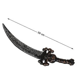 Espada Pirata 59 cm Negra Con Empuñadura De Calavera Bronce Precio: 2.50000036. SKU: B186H3RFDF