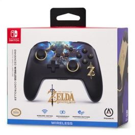 Power A Mando Inalámbrico Nintendo Switch NSGP0028-01, Diseño Link vs. Lynel, Licencia Oficial, Color Negro