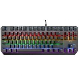 Trust Gaming 24407 Teclado Gaming Mecánico GXT 834 Callaz TKL Compacto, Interruptores Outemu Red, Iluminación RGB Arcoíris, Antighosting Trust Gaming 24407 Teclado Gaming Mecánico GXT 834 Callaz TKL Compacto, Interruptores Outemu Red, Iluminación RGB Arcoíris, Antighosting